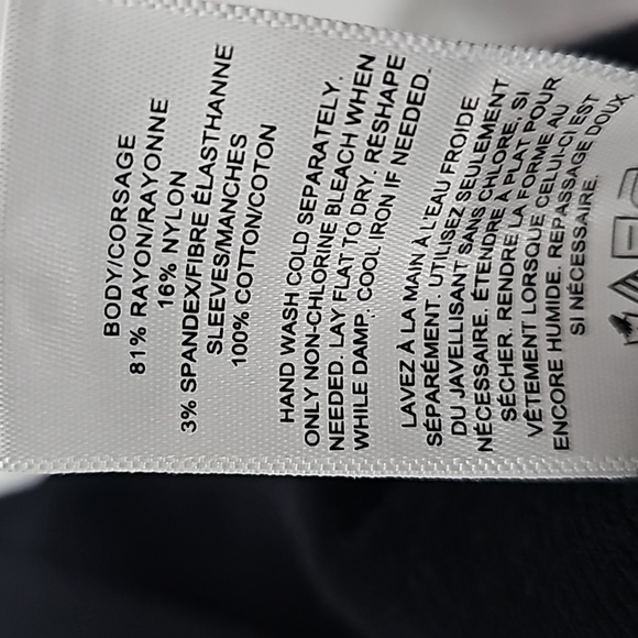 Express Black Bodycon Midi Sweater Dress w Puffed Cutout Scalloped Long Sleeves - Picture 14 of 17